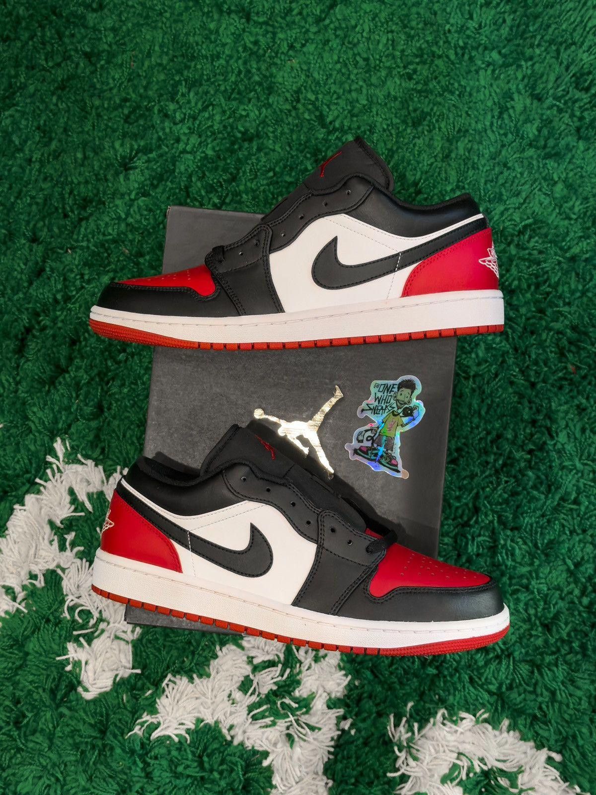 Jordan Brand Jordan 1 Low Bred Toe Size 11.5 Size US 11.5 / EU 44-45 - 3 Thumbnail