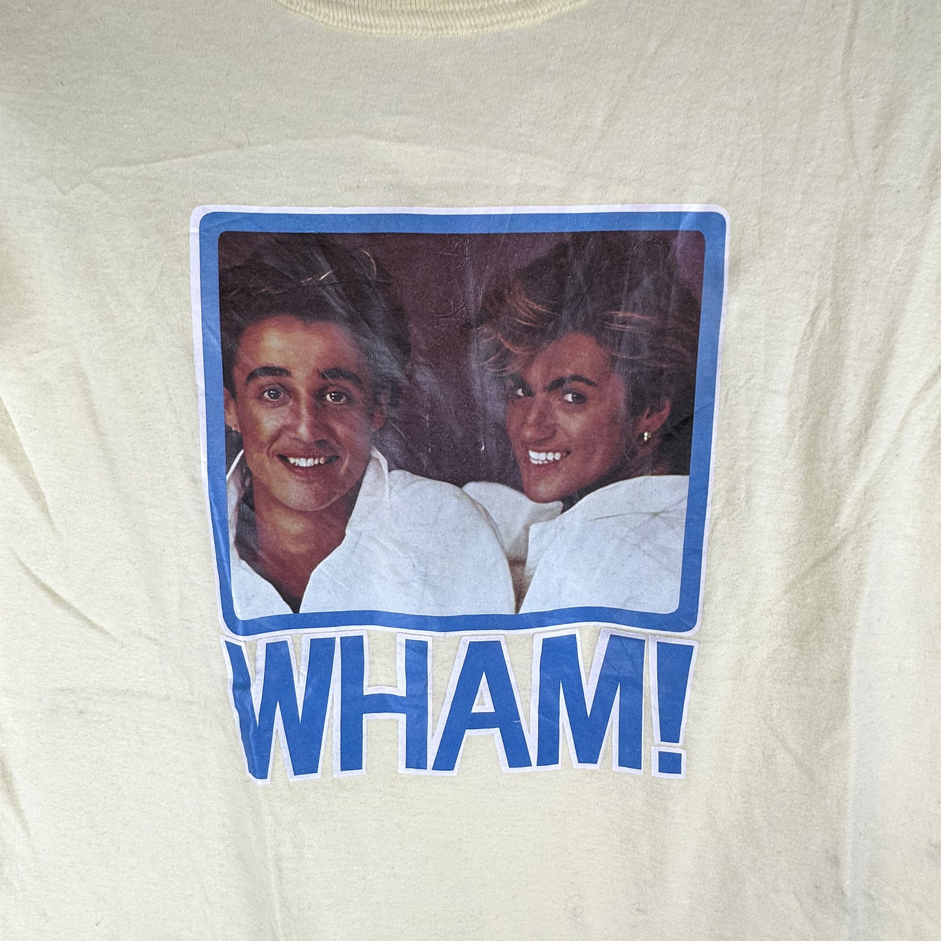 Vintage Vintage 80s Wham! George Michael and Andrew Ridgeley T-Shirt Size US S / EU 44-46 / 1 - 2 Thumbnail