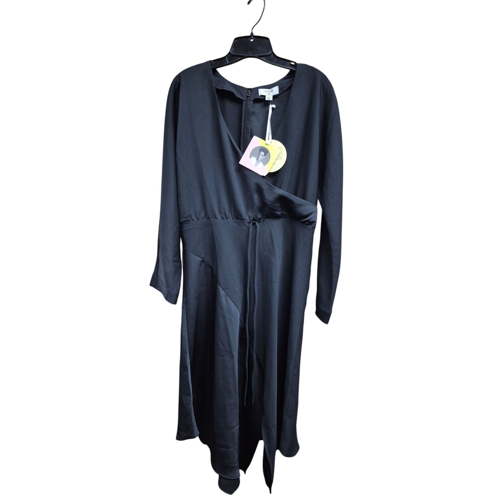 Other Cushnie Black Long Sleeve Asymmetric Midi Dress With Tags Size S / US 4 / IT 40 - 2 Thumbnail