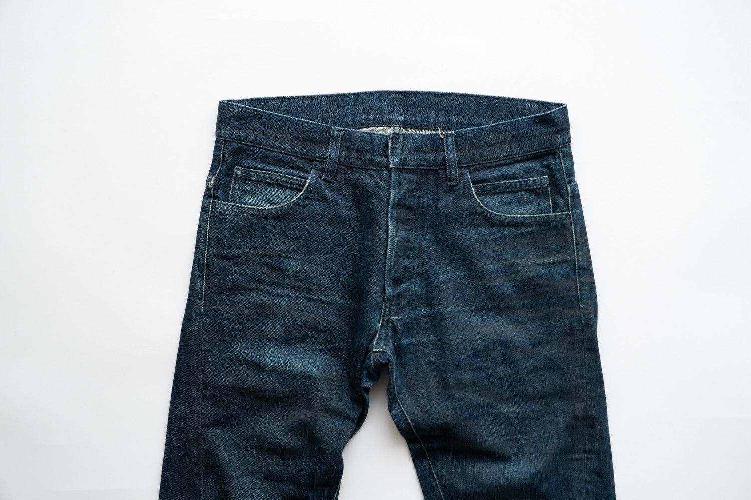 Balmain 2012FW 3D BIKER DEEP BLUE DENIM Decarnin Era Style Size US 27 - 2 Thumbnail