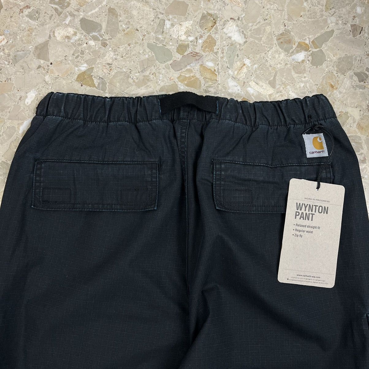 Carhartt × Carhartt Wip Carhartt WIP Dark Blue Washed Cargo Wynton Pants Supreme Size US 34 / EU 50 - 6 Thumbnail