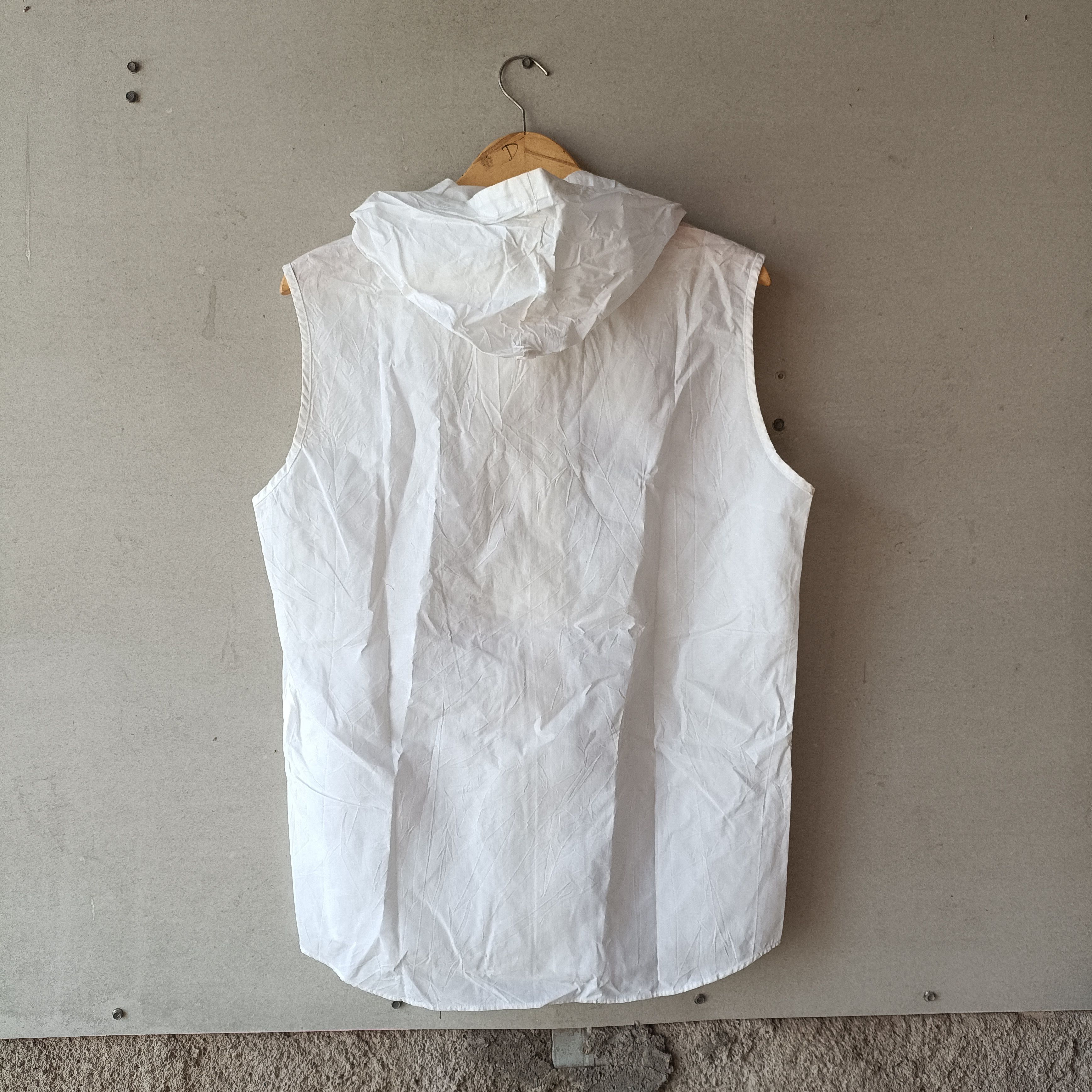 Yohji Yamamoto Yohji Yamamoto SS 93 Vest Hooded Cotton White Shirt Size US M / EU 48-50 / 2 - 3 Thumbnail