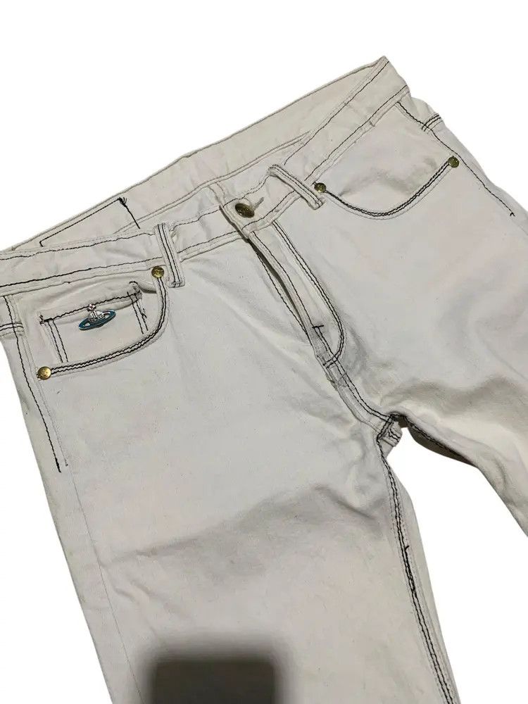 Vivienne Westwood Vintage worn Vivienne WestwoodMan contrast stitch slim Size US 32 / EU 48 - 2 Thumbnail
