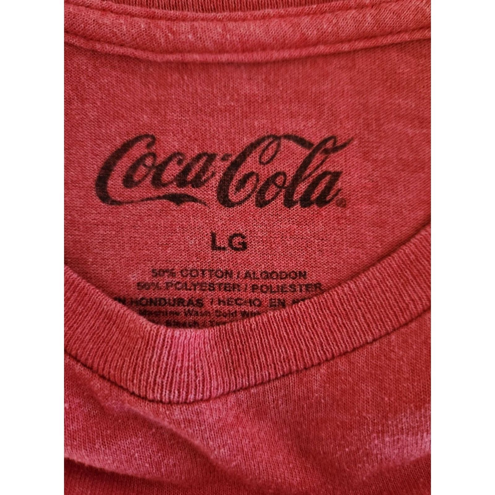 Vintage Coca-Cola Adult Red Logo Short Sleeve Crew Neck T Shirt Size Large Size US L / EU 52-54 / 3 - 2 Thumbnail