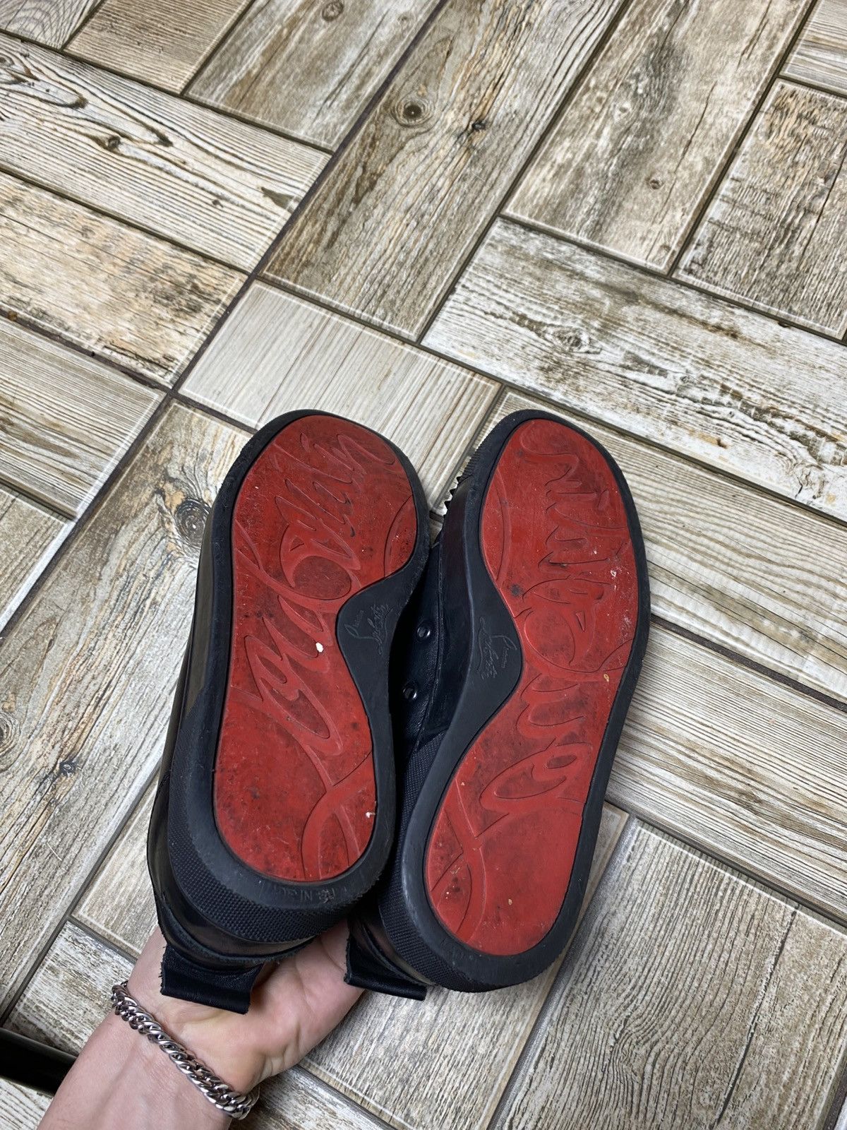 Christian Louboutin Christian louboutin sneakers black leather us7 Size US 7 / IT 37 - 8 Thumbnail
