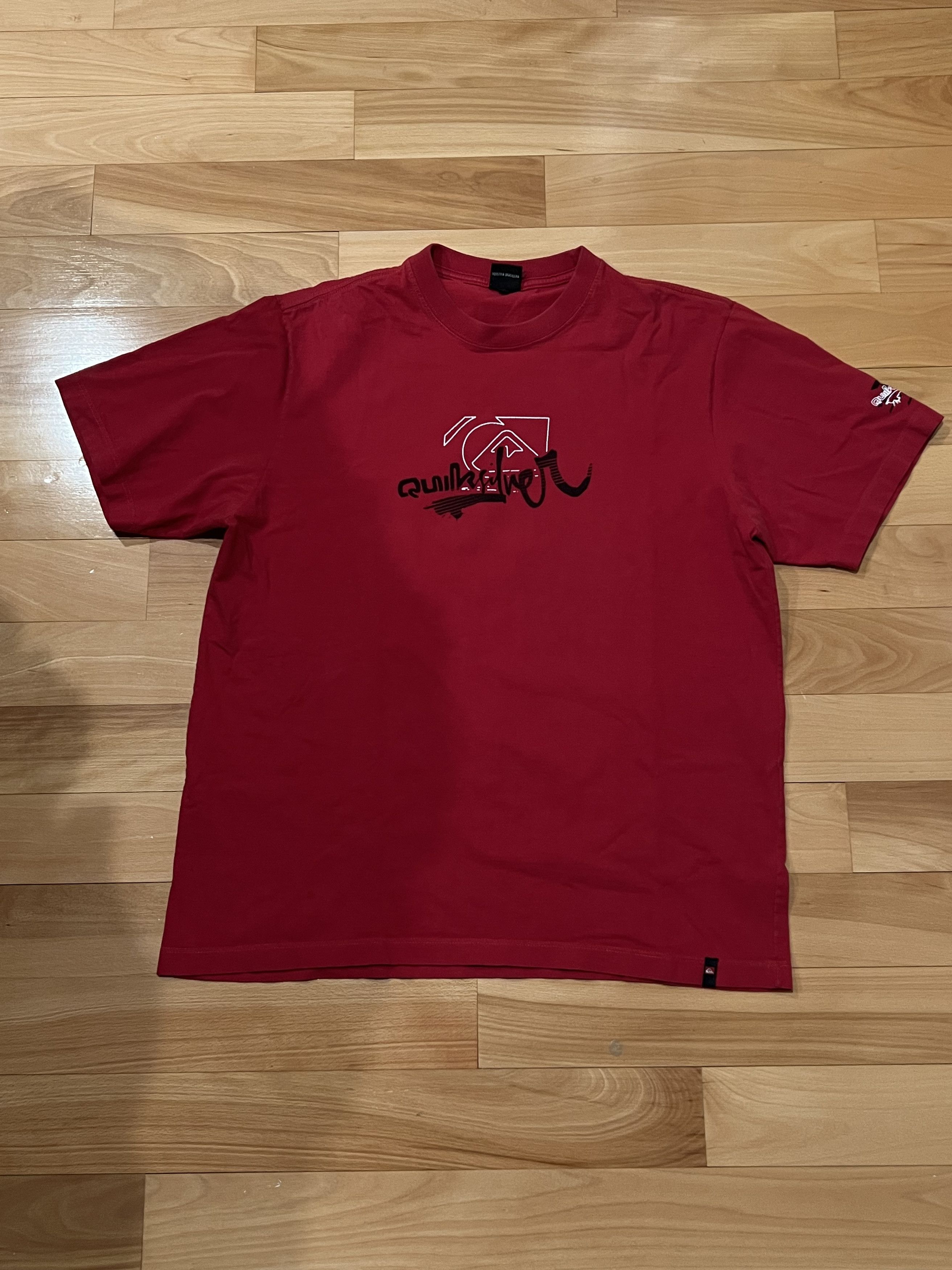Quiksilver Quiksilver Vintage Red T-shirt Size US M / EU 48-50 / 2 - 2 Thumbnail