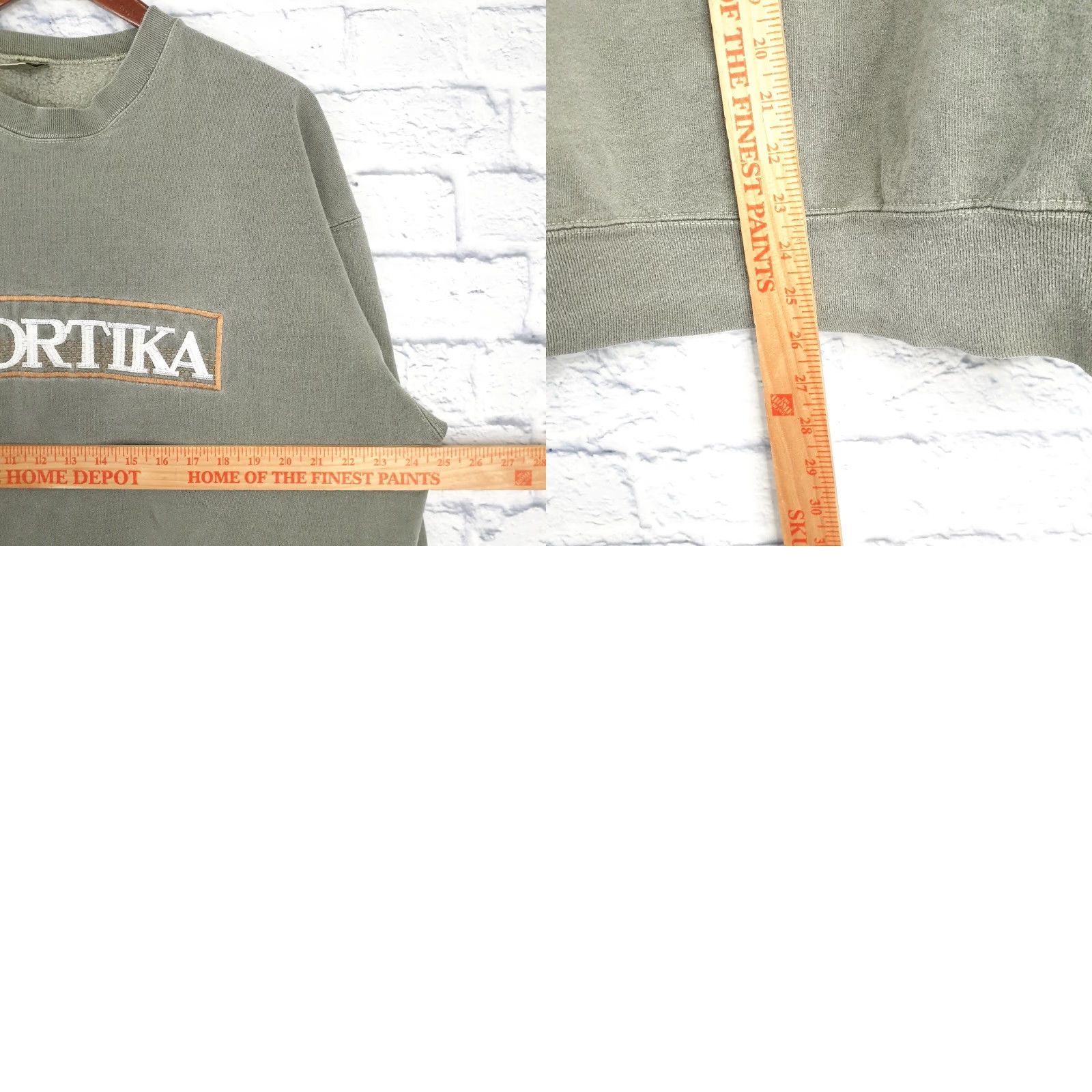 Fruit Of The Loom VINTAGE Fruit of the Loom Sweatshirt XL Green USA Super Cotton Crew Neck Long Sleeve Unisex Adults Pullover Sports Embroidered Regular Size Size US XL / EU 56 / 4 - 8 Thumbnail