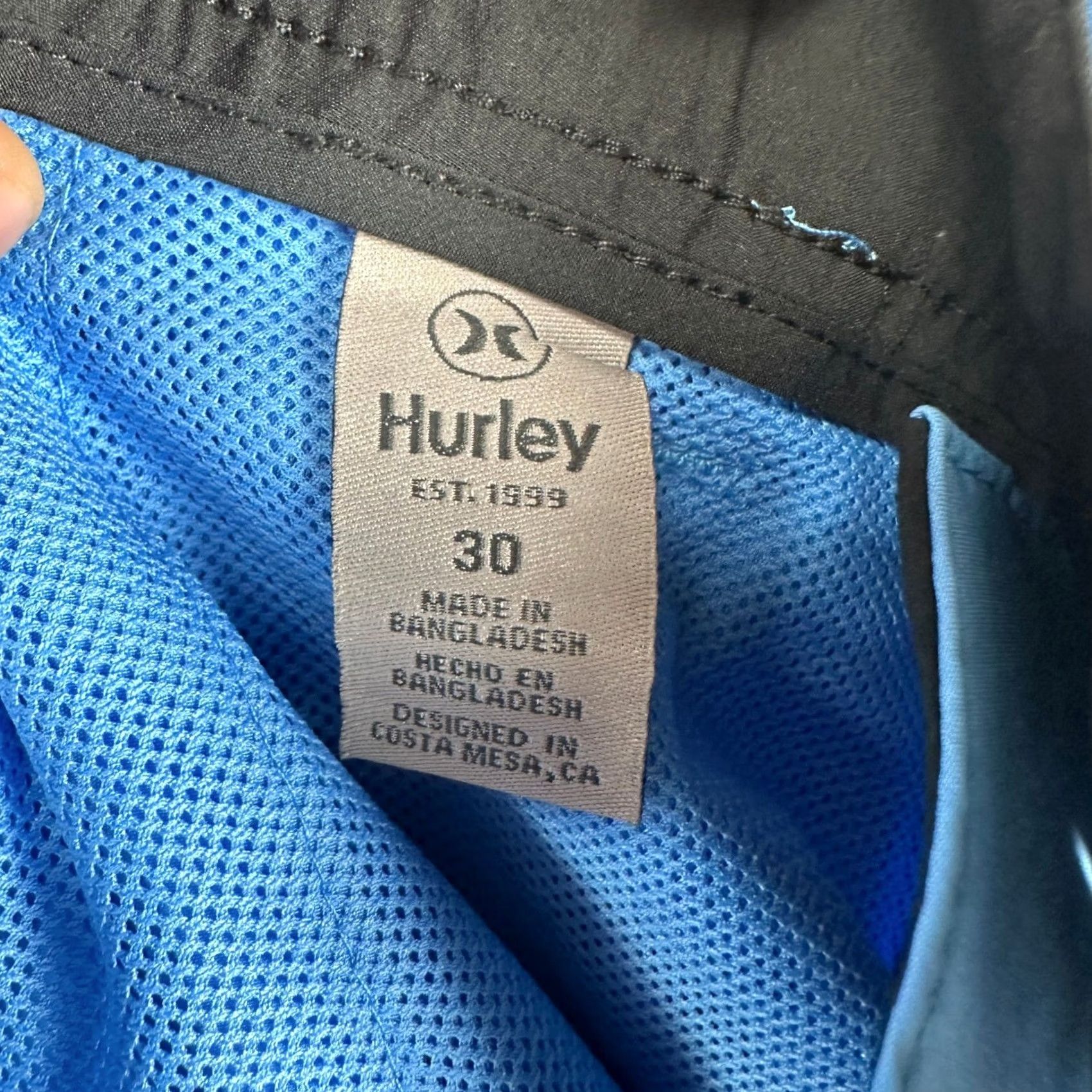 Hurley Hurley Men All Day Hybrid Shorts 30 Blue Flat Front Performance Stretch Golf NEW Size US 30 / EU 46 - 5 Thumbnail