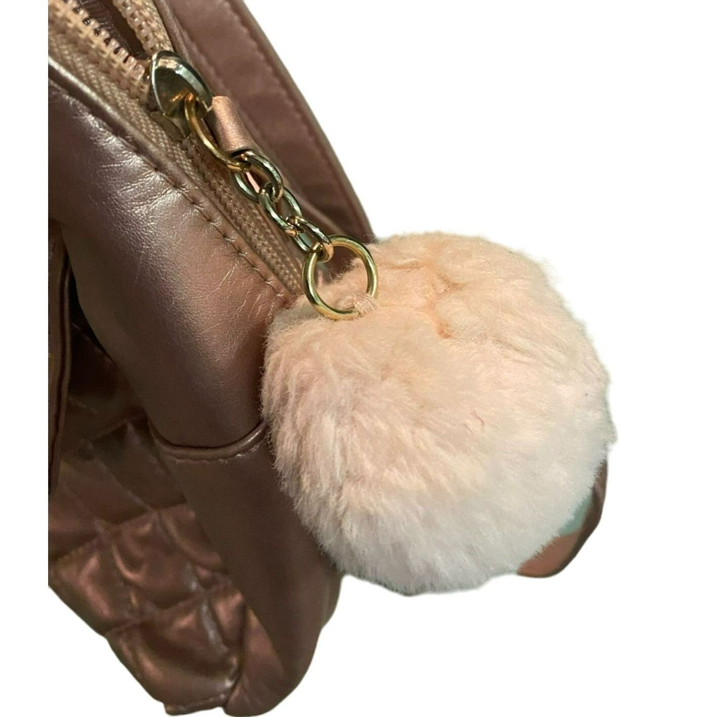 Guess Guess Quilted Metallic Pink Mini Backpack With Glitter Bunny Size ONE SIZE - 6 Thumbnail