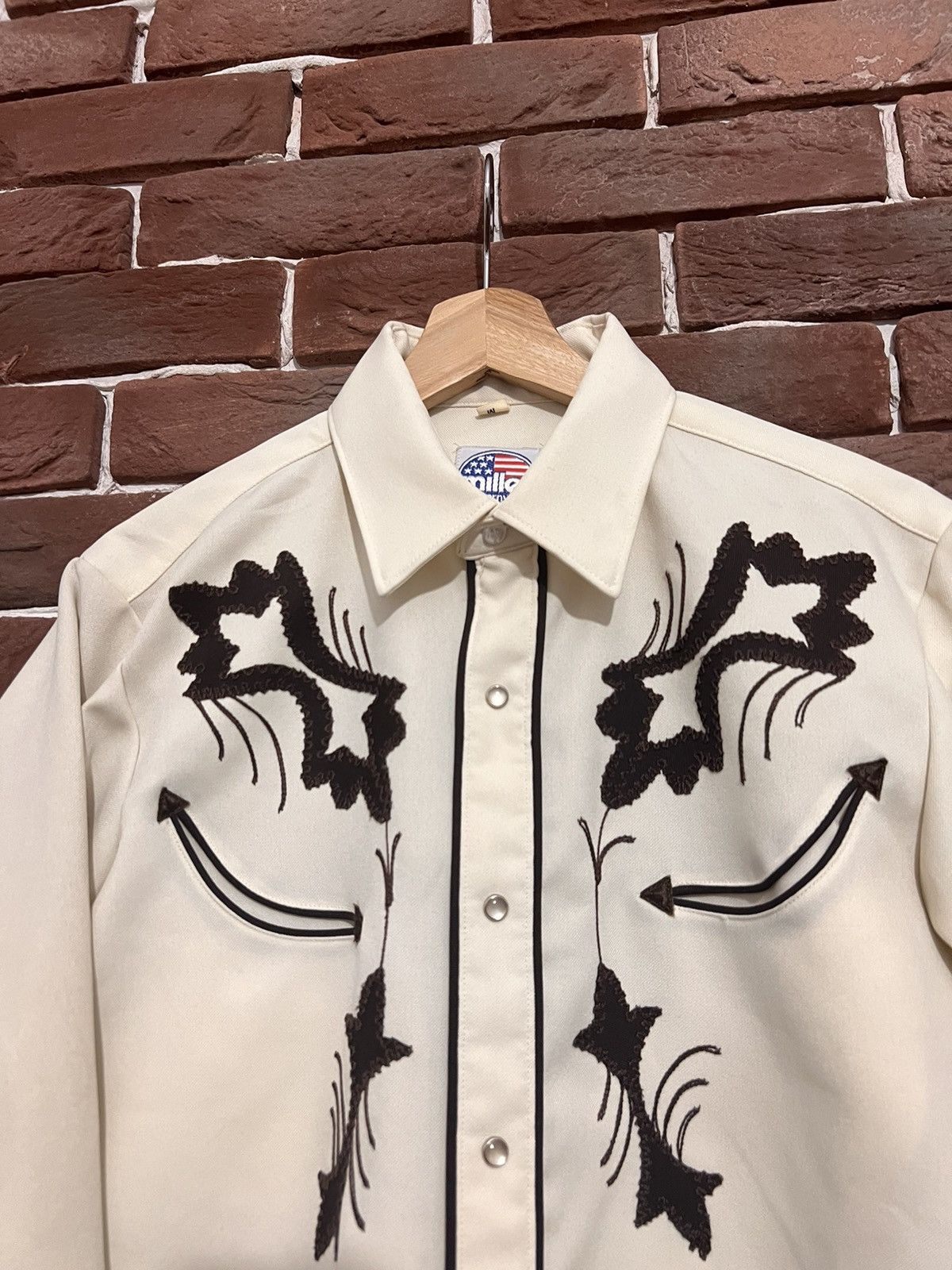 Other Vintage 80s Miller Cowboy Western Button Up Shirt Hype Rare Size US M / EU 48-50 / 2 - 3 Thumbnail