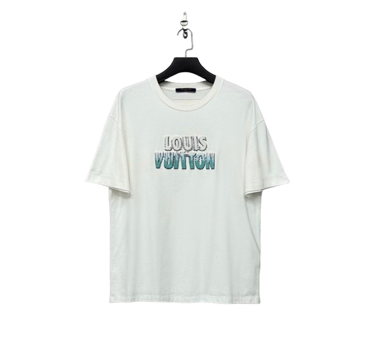 Louis Vuitton Louis Vuitton Beaded Logo T-Shirt Size L Size US L / EU 52-54 / 3 - 1 Thumbnail
