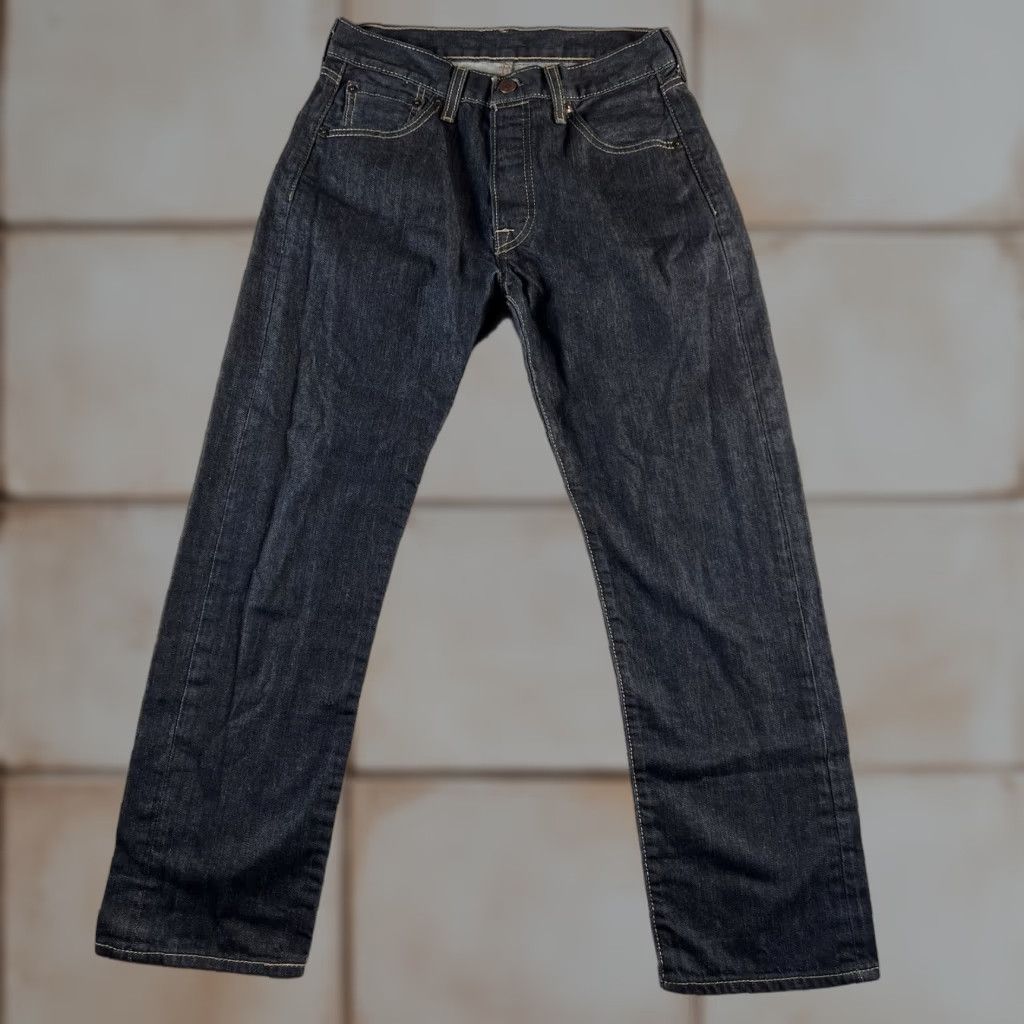 Levi's Levi’s 501 Original Fit Jeans Mens 30x30 Blue Dark Wash Straight Denim Jeans Regular Men 90s Cowboy USA Vintage No rear tag Size US 30 / EU 46 - 1 Thumbnail