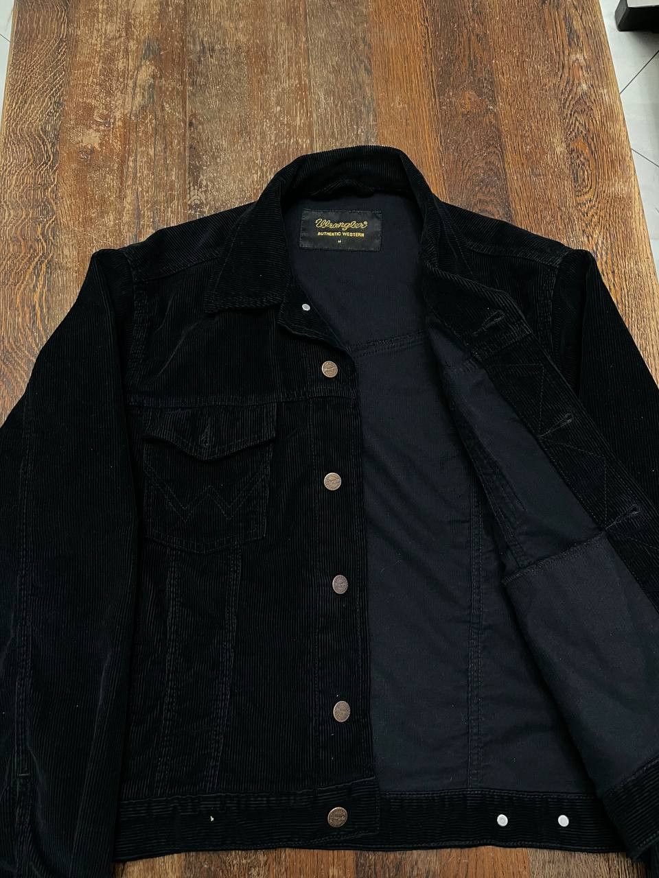 Wrangler Vintage Wrangler Velvet Denim Black Jacket 90s Japan style Size US M / EU 48-50 / 2 - 6 Thumbnail