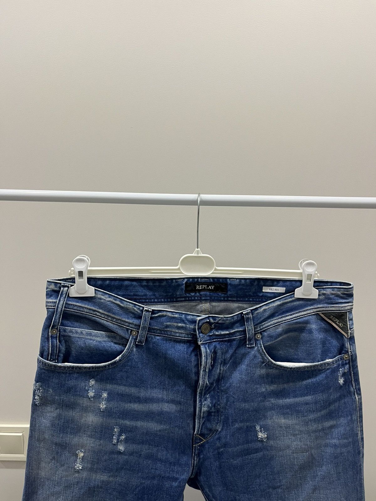 Replay Replay Limited Edition RBJ.901 Jeans W 36 L 32 Tapered Fit Size US 36 / EU 52 - 2 Thumbnail