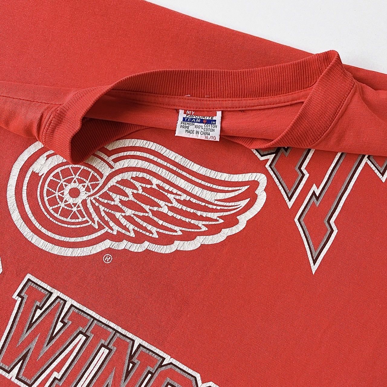 Vintage 90s Detroit Red Wings NHL t-shirt/ XL Size US XL / EU 56 / 4 - 8 Thumbnail