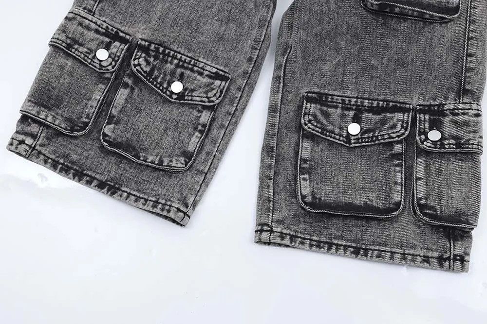 Japanese Brand × Jean Heavy wash vintage multi-pocket cargo denim shorts Size US 32 / EU 48 - 7 Thumbnail