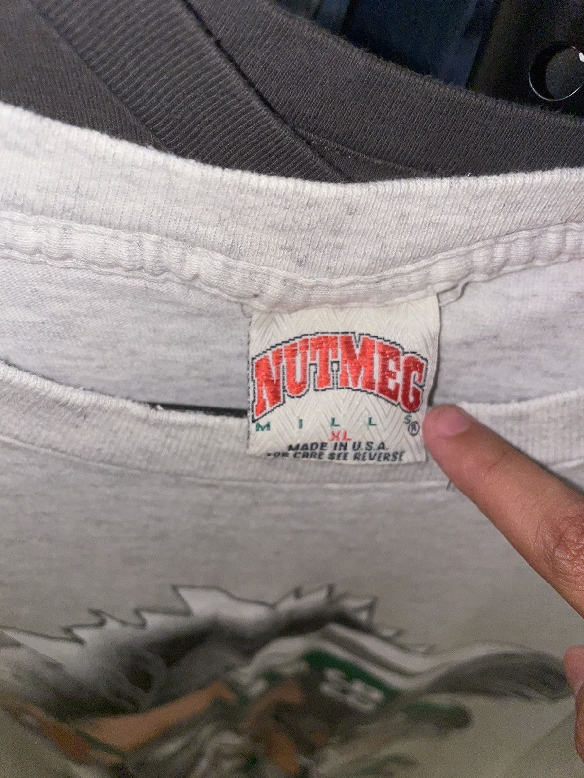 Nutmeg 1993 NFL New York Jets Jack Davis Animation T-Shirt Size XL / US 12-14 / IT 48-50 - 3 Thumbnail