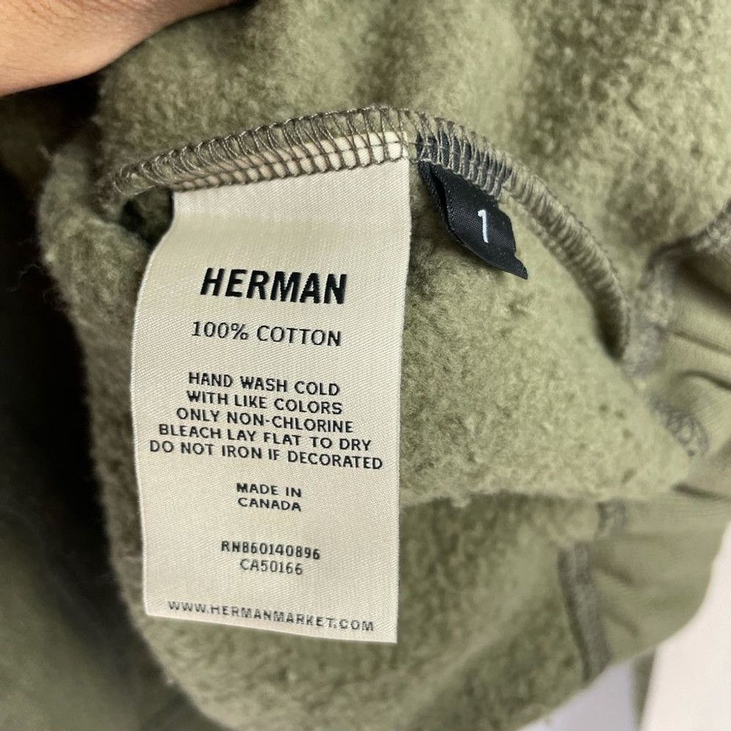 Other Herman Market Olive Sweatshirt (Like Ambush) Size 1 (LGBTQ) Size US L / EU 52-54 / 3 - 6 Thumbnail