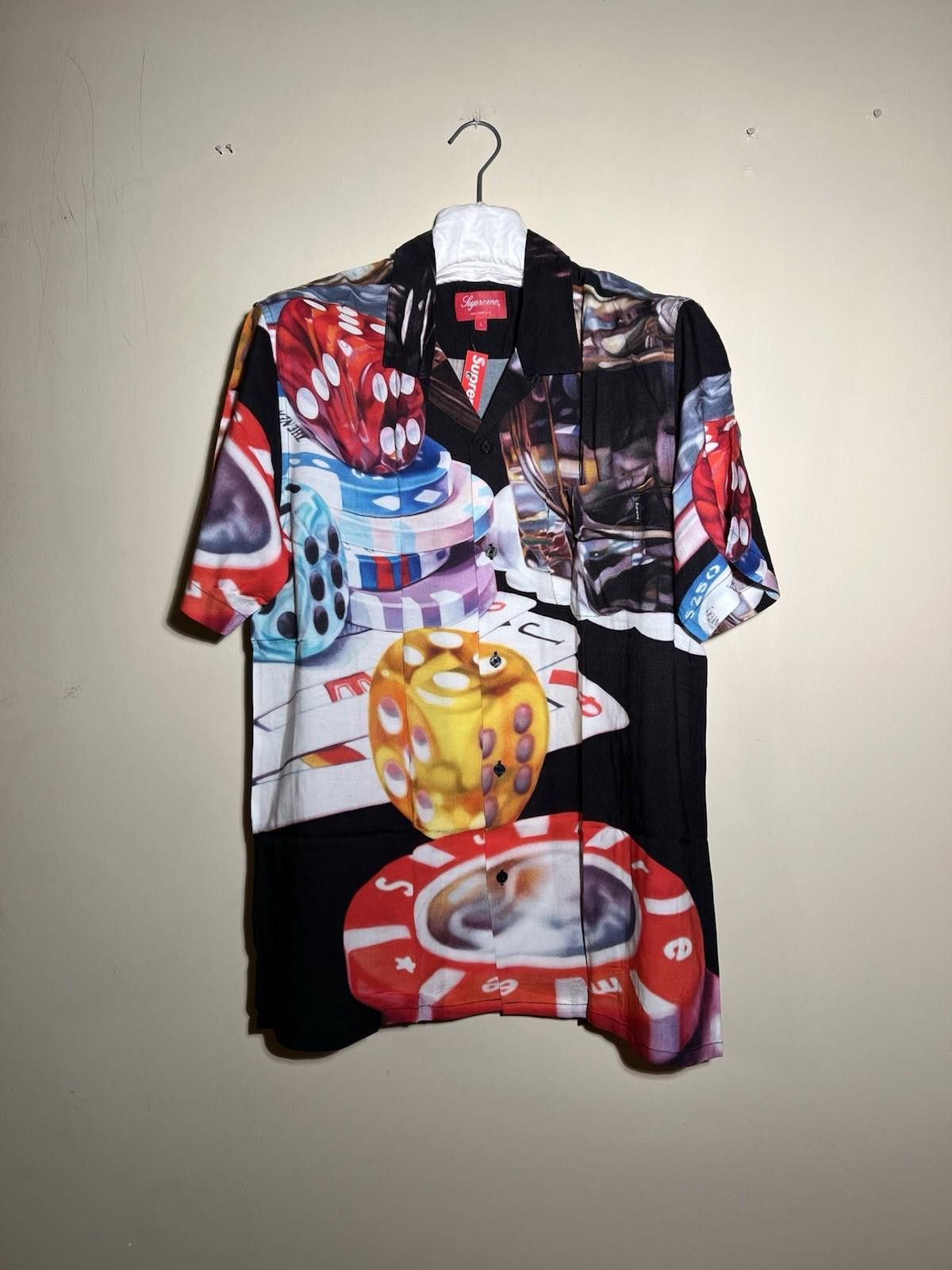 Supreme FW18 SUPREME CASINO RAYON SHIRT SHORT SLEEVE DICE BLACK L Size US L / EU 52-54 / 3 - 2 Thumbnail