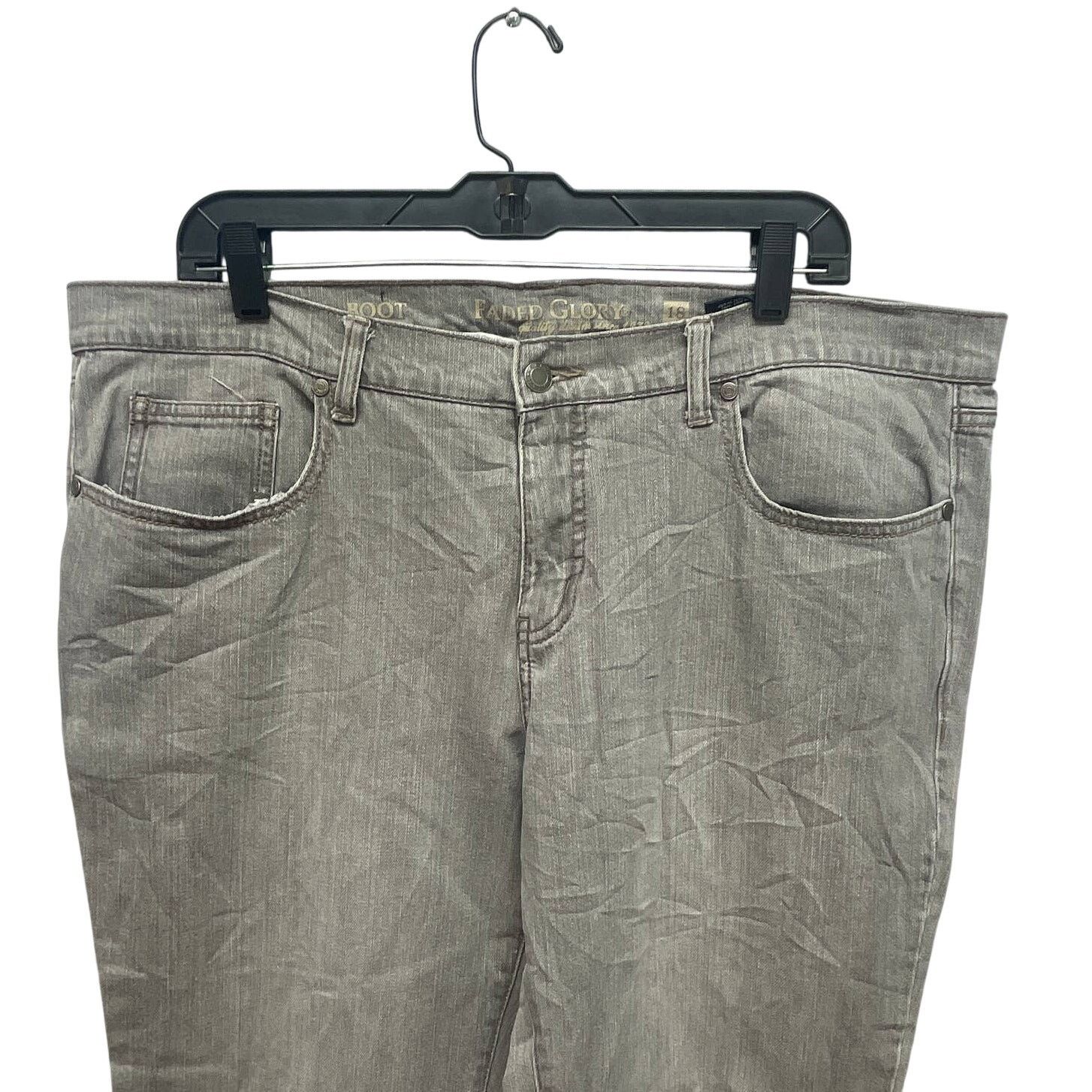 Faded Glory Faded Glory Size 18 Petite Boot Cut Straight Leg Denim Jeans Size 40" / US 18 - 2 Thumbnail