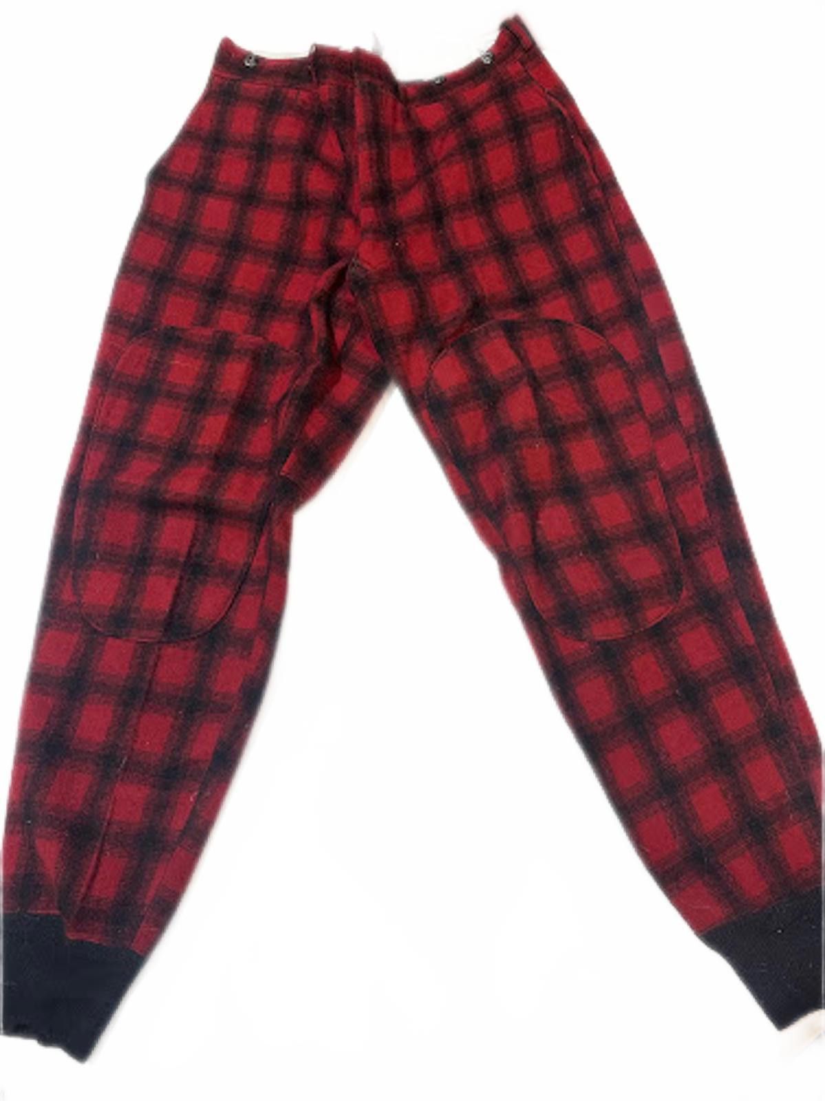 Woolrich Woolen Mills Vintage Woolrich Red Plaid Wool Hunting Pants USA Size US 30 / EU 46 - 1 Thumbnail