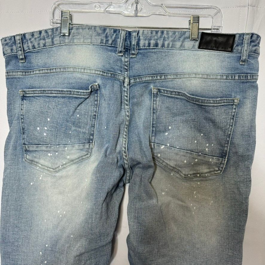 Smoke Rise Smoke Rise Distressed Biker Jeans 42x32 Moto Denim Size US 42 / EU 58 - 5 Thumbnail