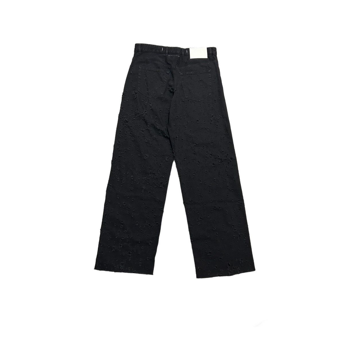 Maison Margiela New MM6 Maison Margiela Distressed Wide Leg Straight Jeans Size US 31 - 2 Thumbnail