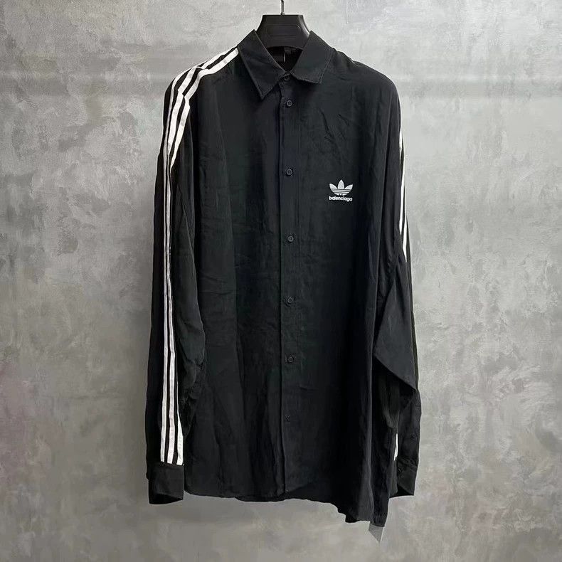 Balenciaga Balenciaga Black Long Sleeve Adidas Balenciaga Shirt-2506 Size US M / EU 48-50 / 2 - 1 Thumbnail