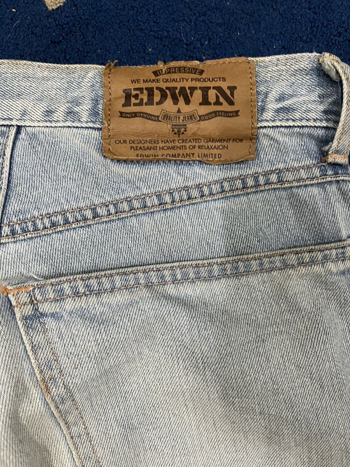 Beauty Beast × Edwin × Yasuyuki Ishii Vintage Edwin Baggy Mudwash Denim Size US 31 - 11 Thumbnail