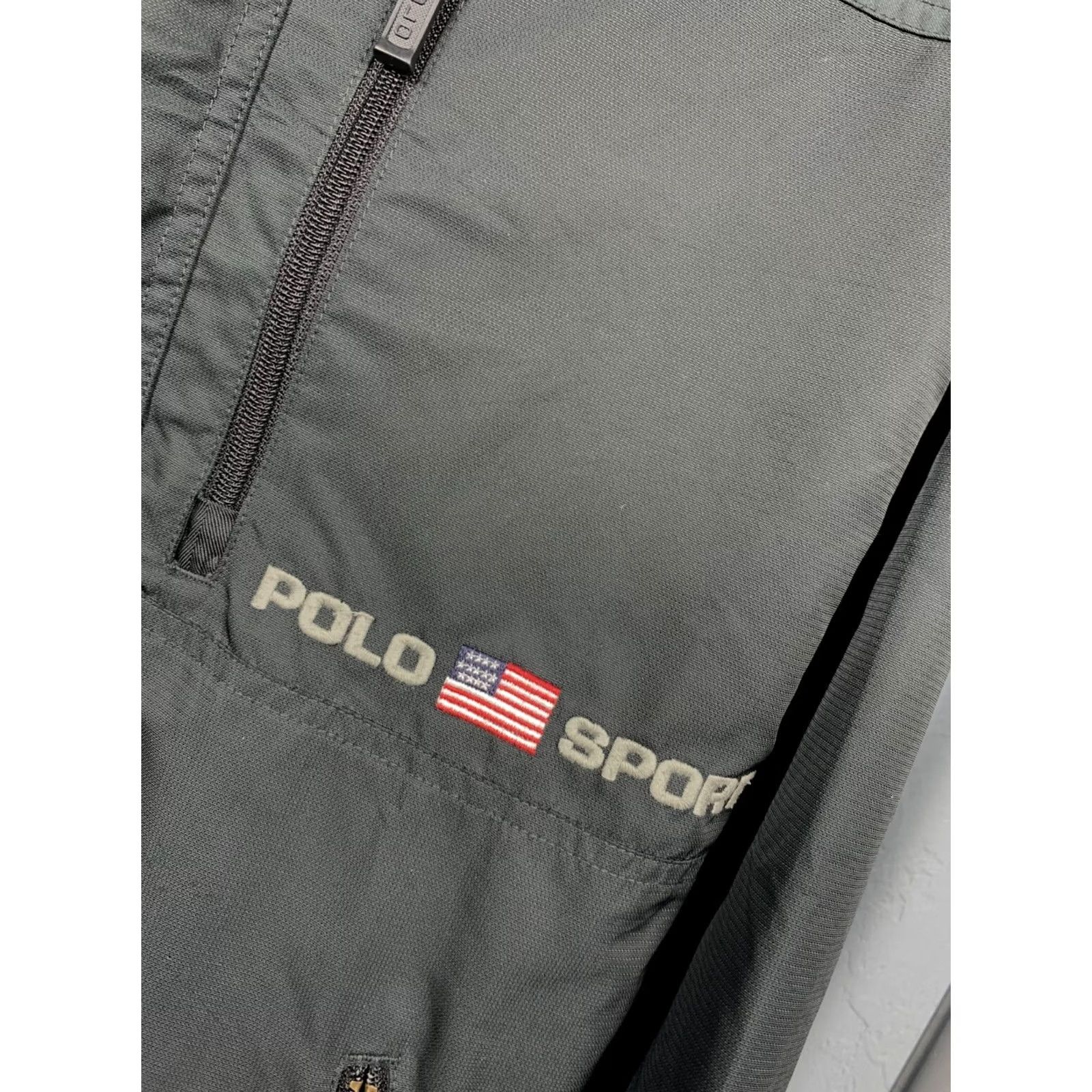 Polo Ralph Lauren Polo Ralph Lauren Polo Sport Windbreaker Jacket M Black 90s Vintage 90s Mens Jacket Windbreaker Polo Sport 90s Vintage Black M Mens Size US M / EU 48-50 / 2 - 3 Thumbnail