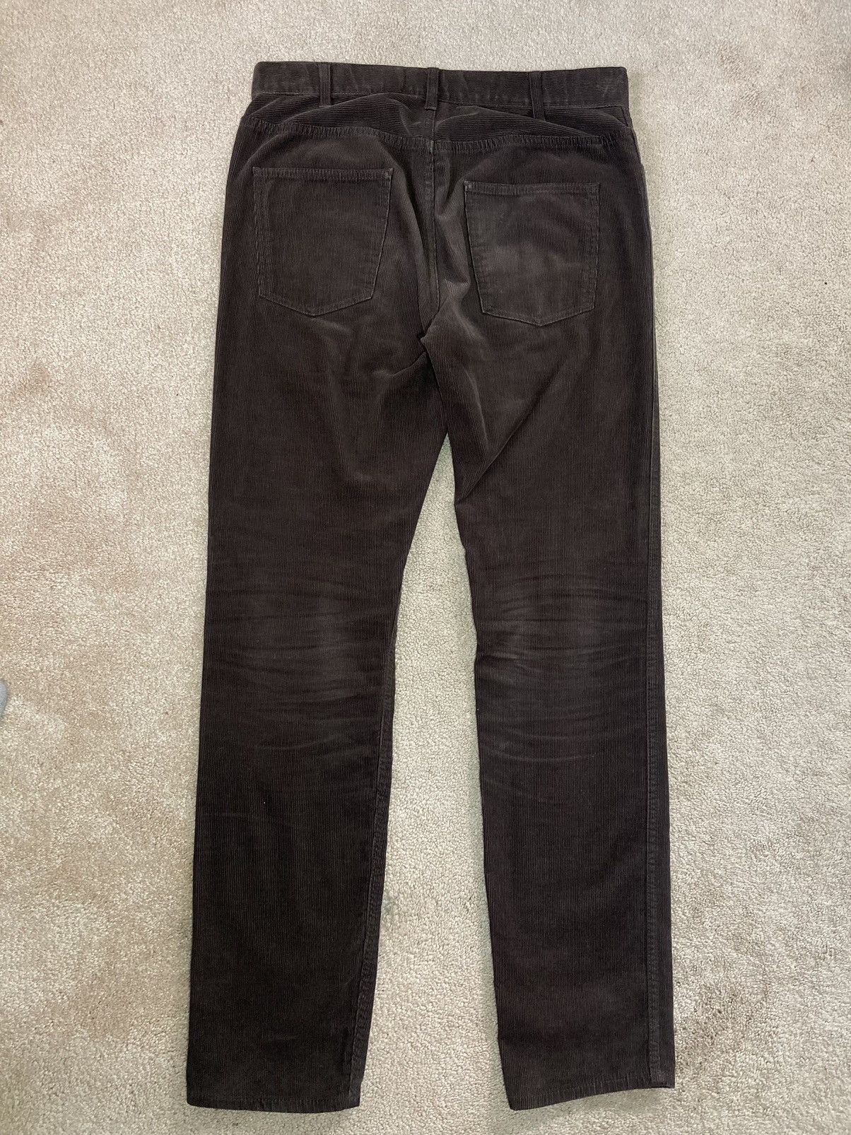 Celine × Hedi Slimane FW20 Celine Corduroy Velour Brown Pants 2020 Hedi Slimane Size US 30 / EU 46 - 6 Thumbnail