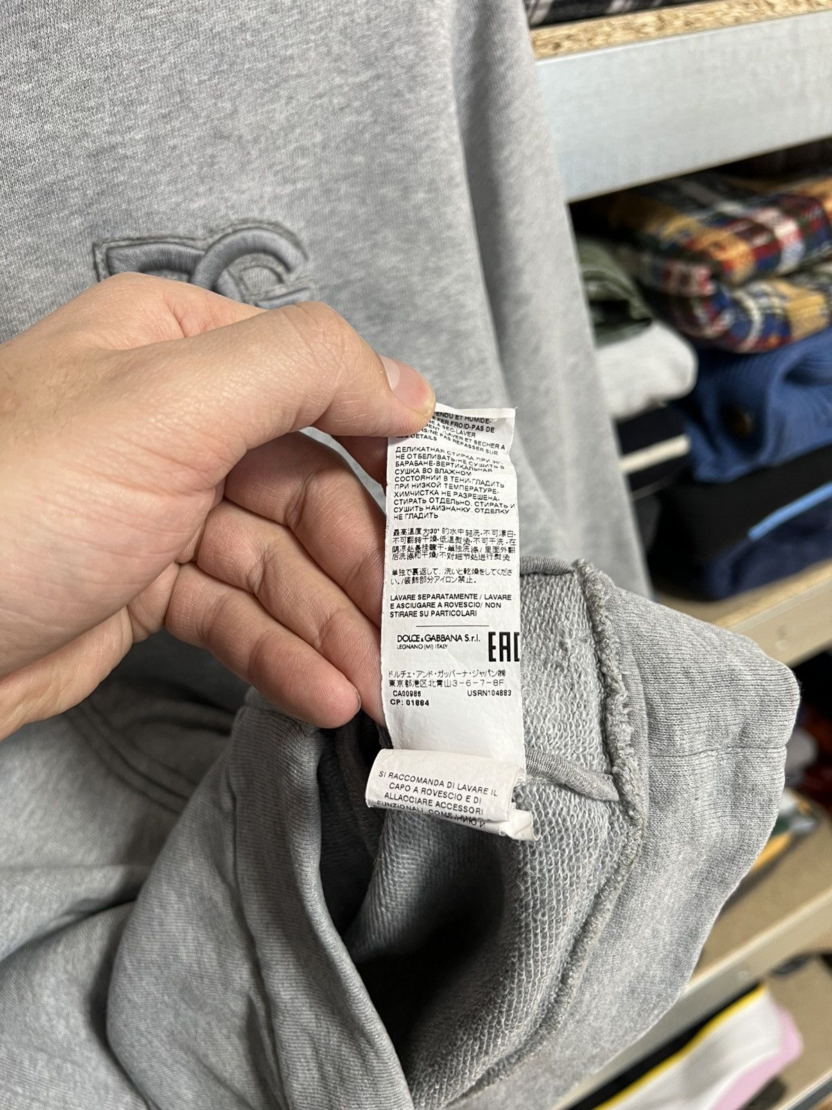 Dolce & Gabbana Dolce & Gabbana Zip Up Hoodie Gray Size XS Pullover Size XS / US 0-2 / IT 36-38 - 7 Thumbnail