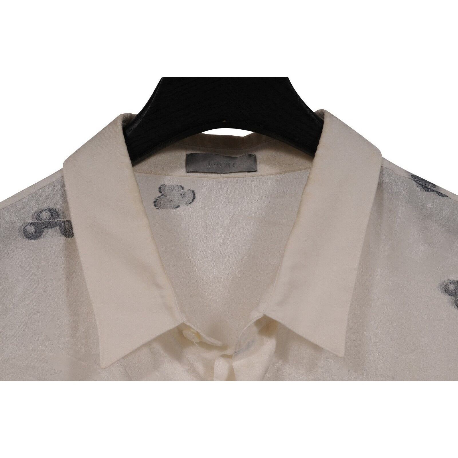 Dior Kenny Scharf Button Down Shirt IT 43 Silk Blend Size US L / EU 52-54 / 3 - 8 Thumbnail
