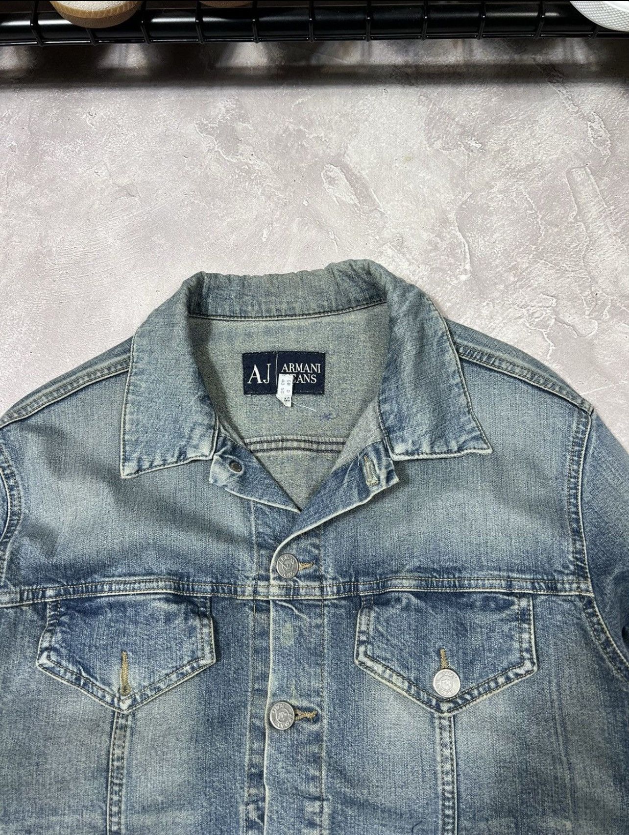 Armani Vintage Armani Jeans Y2k Dinim Jacket Size L / US 10 / IT 46 - 4 Thumbnail