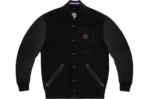 Drake OVO X Murakami Leather Varsity Jacket 2018 OG Flower Owl Size US S / EU 44-46 / 1 - 4 Thumbnail