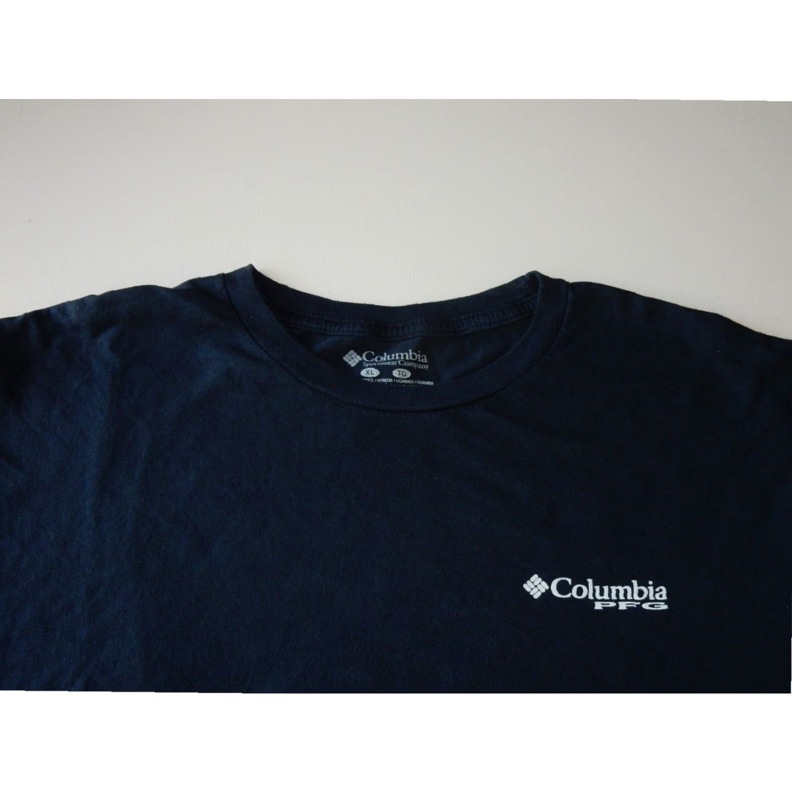 Vintage Columbia Men's Short Sleeve Fishing T Shirt Blue XL Keepin It Reel Size US L / EU 52-54 / 3 - 2 Thumbnail