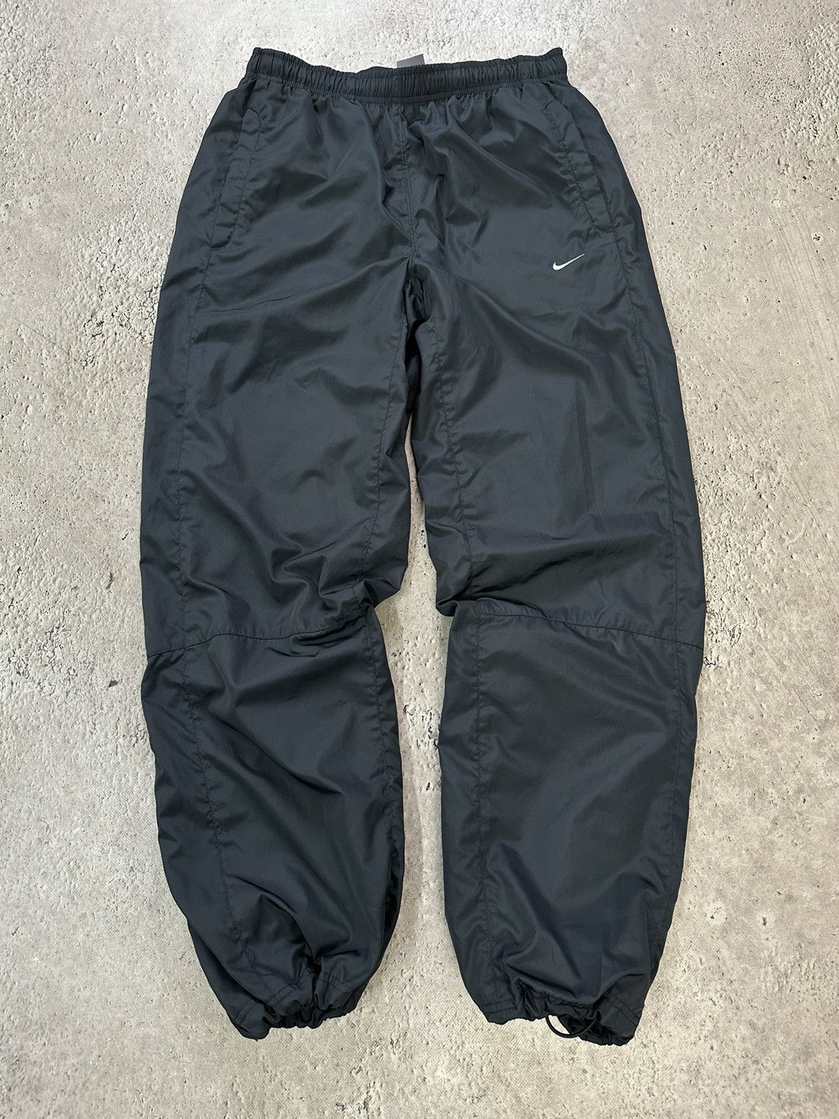 Nike × Vintage Vintage Y2K Nike Nylon Drill Track Pants Logo Embroidered Size US 33 - 8 Thumbnail