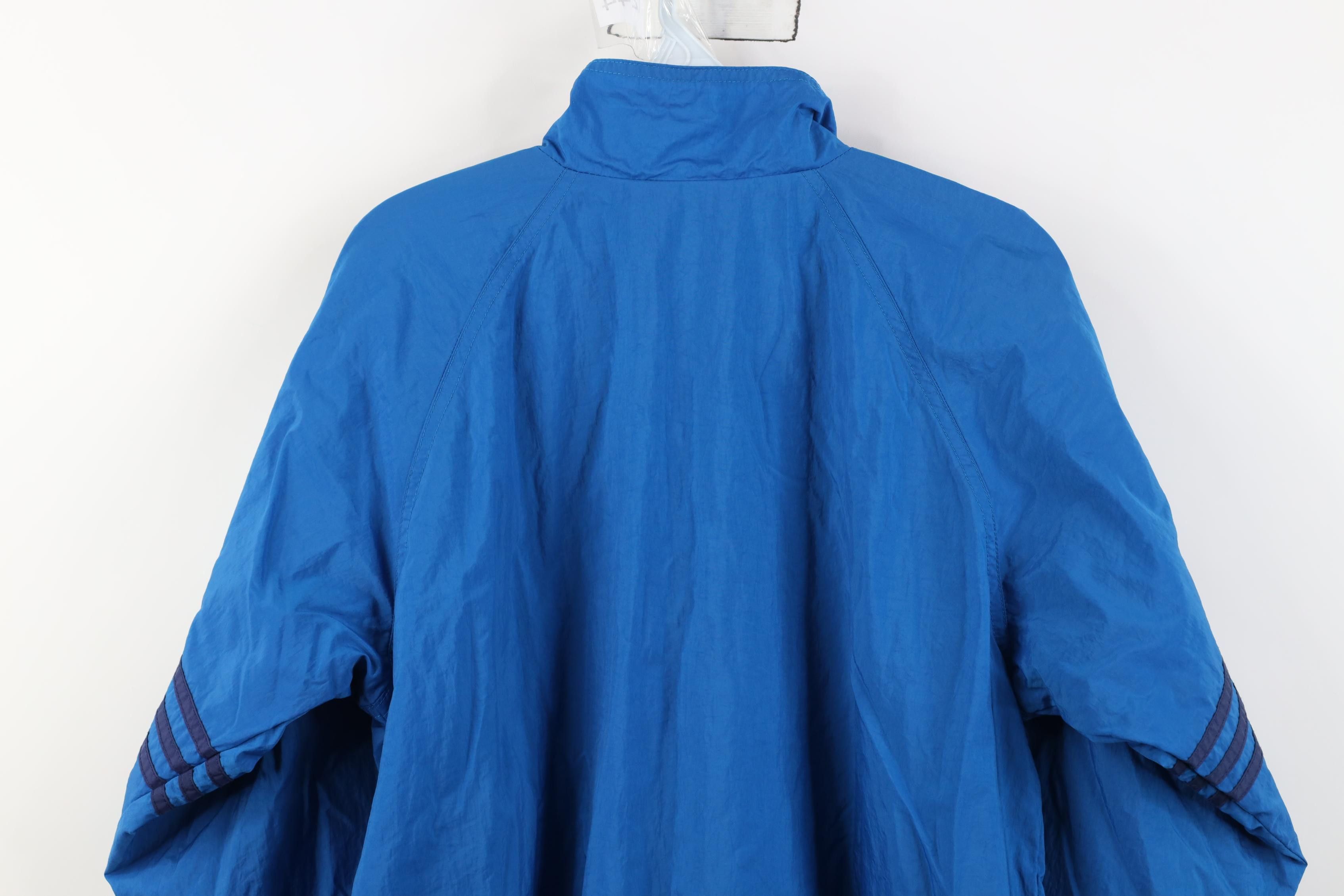 Adidas Vintage 90s Adidas Striped Lined Windbreaker Bomber Jacket Size US M / EU 48-50 / 2 - 13 Thumbnail
