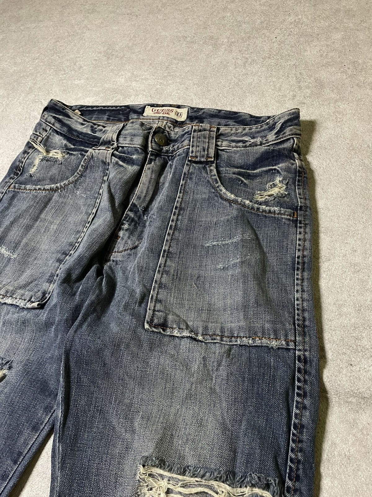 Guess IfSixWasNine Skull USA 99’ LGB Distressed LUXURU GUESS jeans Size US 31 - 7 Thumbnail
