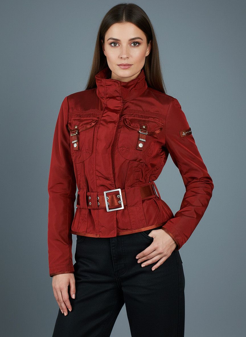 Peuterey Vintage Y2K Peuterey women's red windbreaker jacket Size M / US 6-8 / IT 42-44 - 1 Thumbnail
