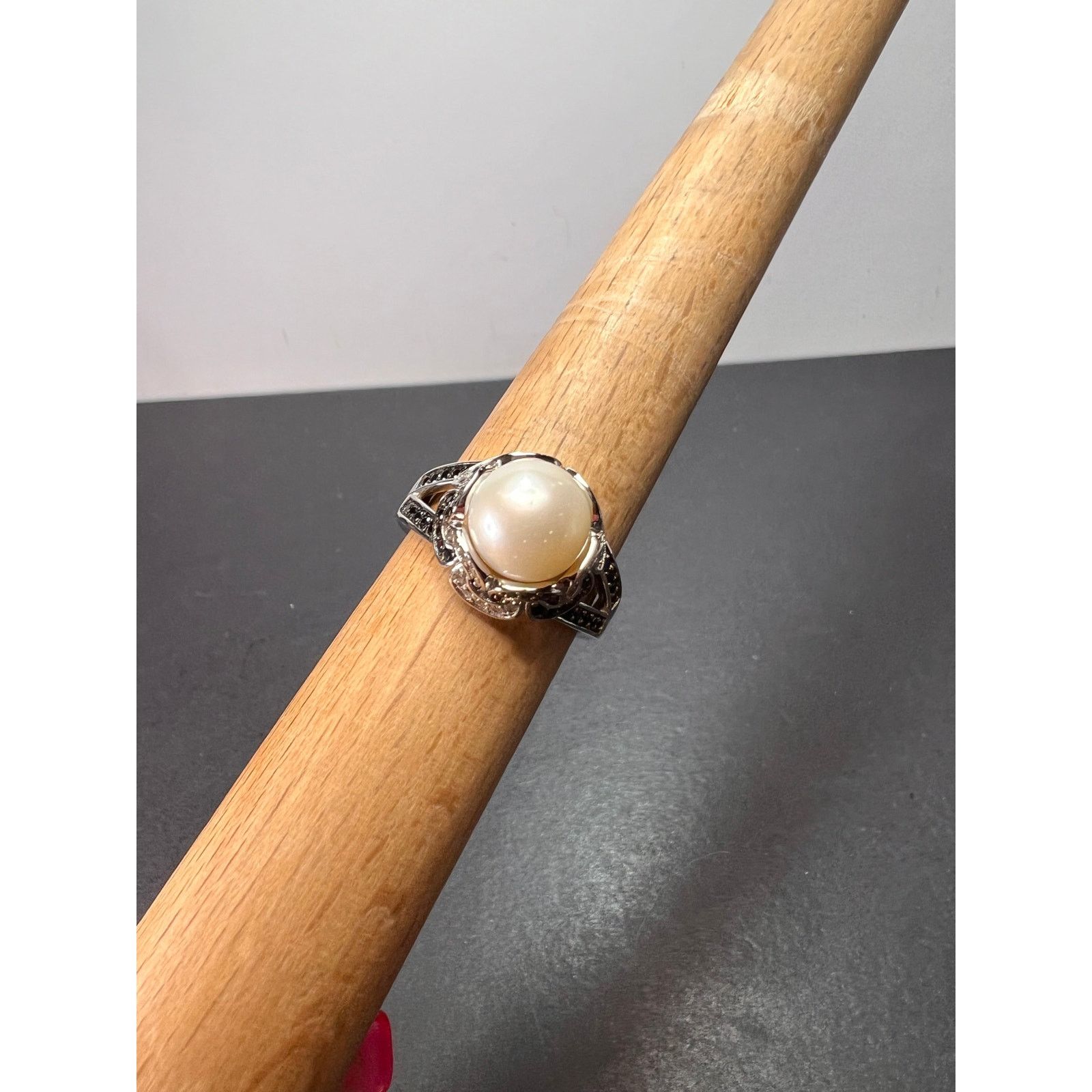 Other White cultured pearl and multi gem 925 ring size 9 *NEW* Size ONE SIZE - 5 Thumbnail