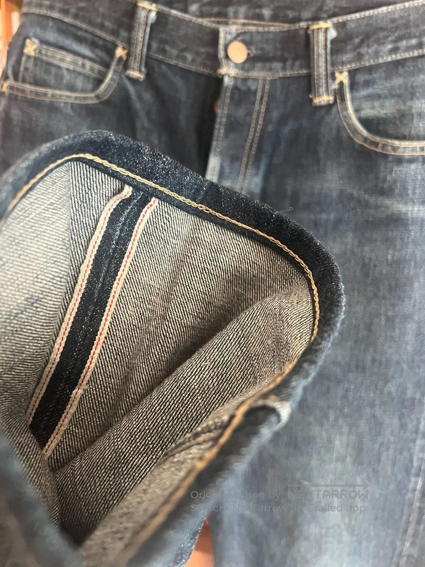 Japanese Brand vintage straight leg denim trousers K7 era. Size US 32 / EU 48 - 4 Thumbnail