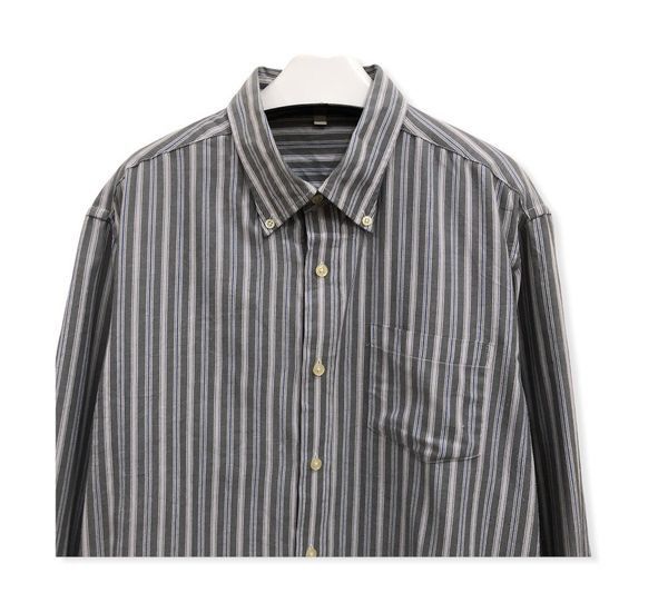 Vintage Vintage Striped Design Flannel Shirt 👕 Size US M / EU 48-50 / 2 - 2 Thumbnail