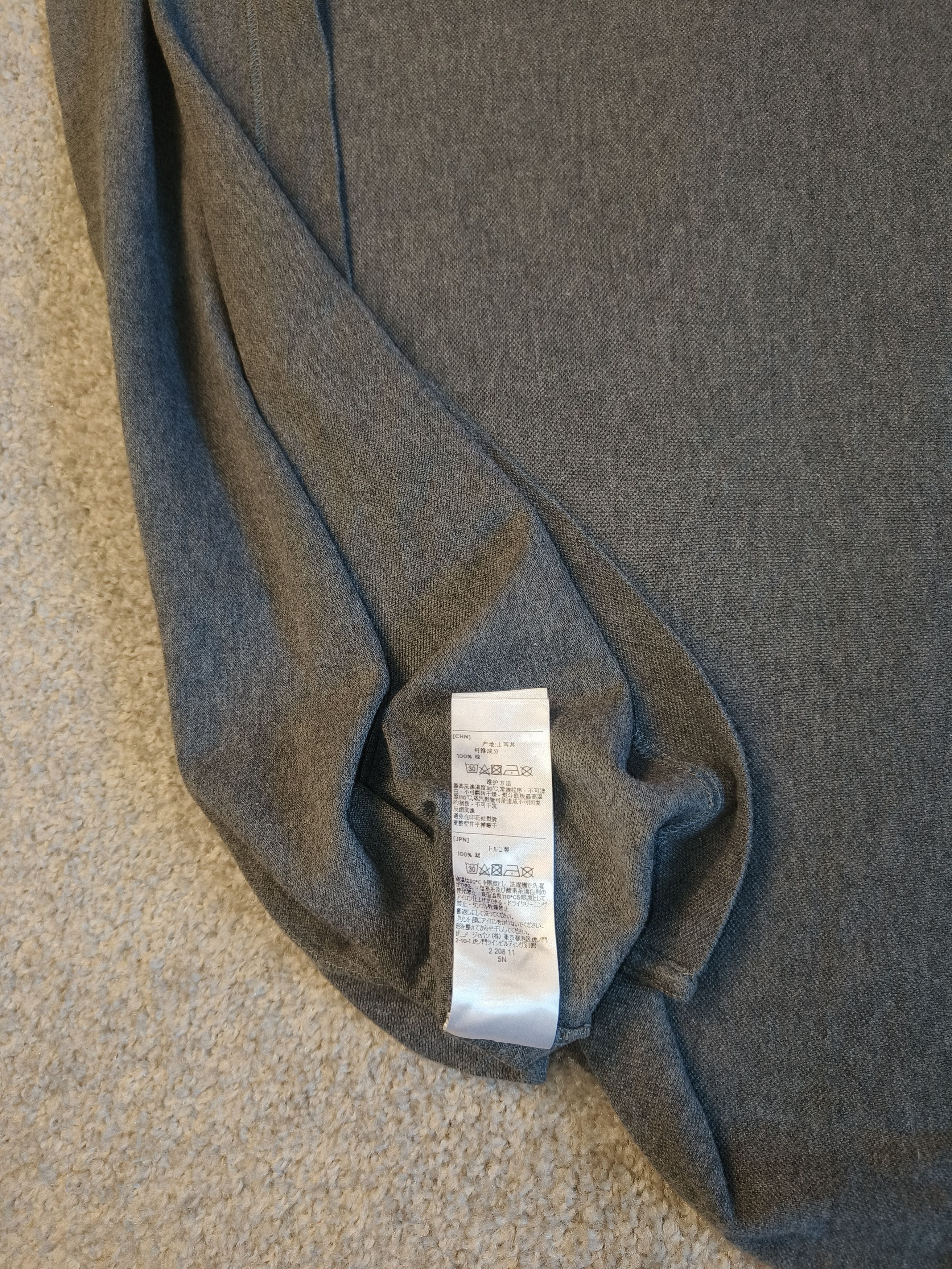 Z Zegna Z Zegna Grey Cotton Pique Polo T-Shirt XL Size US XL / EU 56 / 4 - 7 Thumbnail