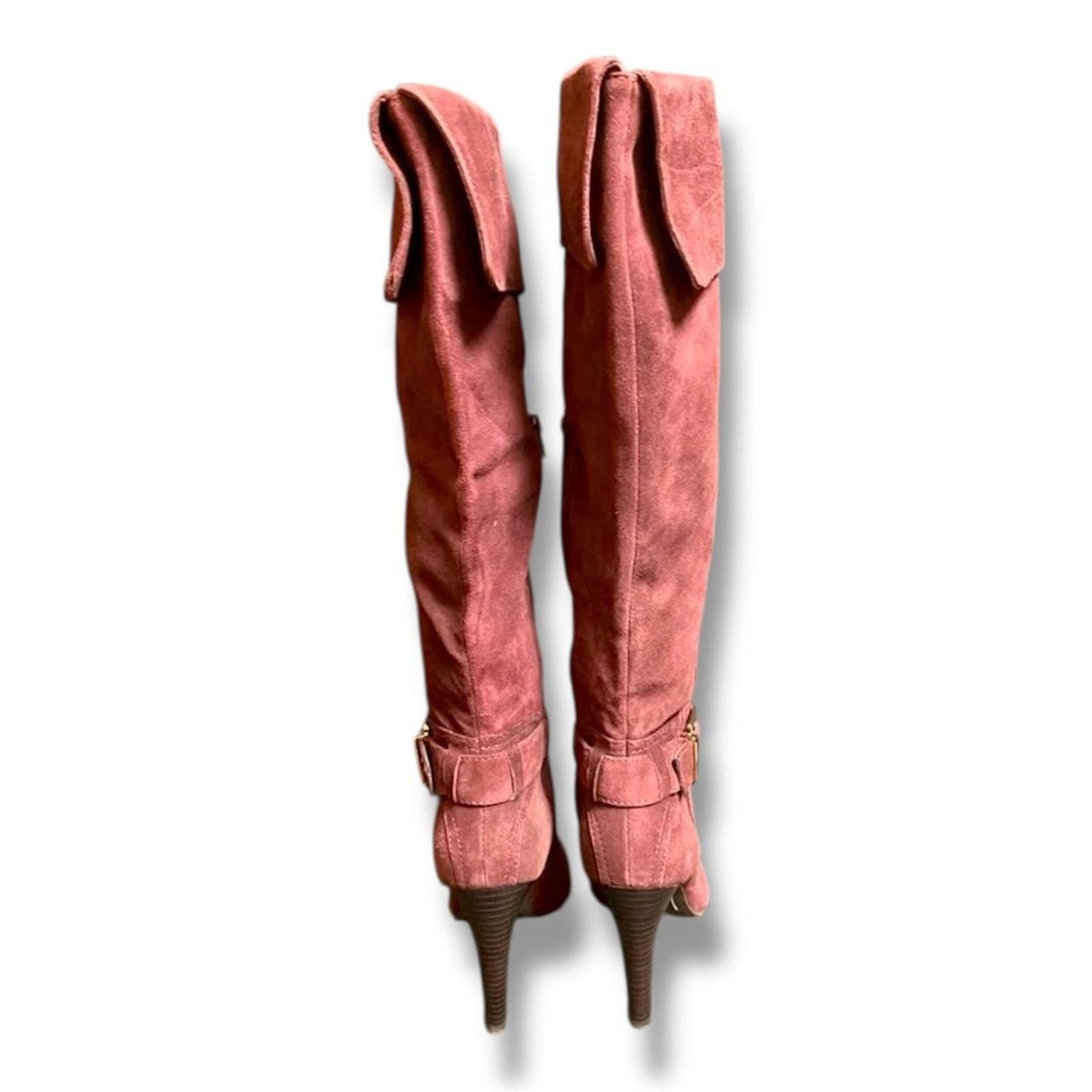 Other Real leather fairy grunge long wine red winter boots Size US 6.5 / IT 36.5 - 3 Thumbnail