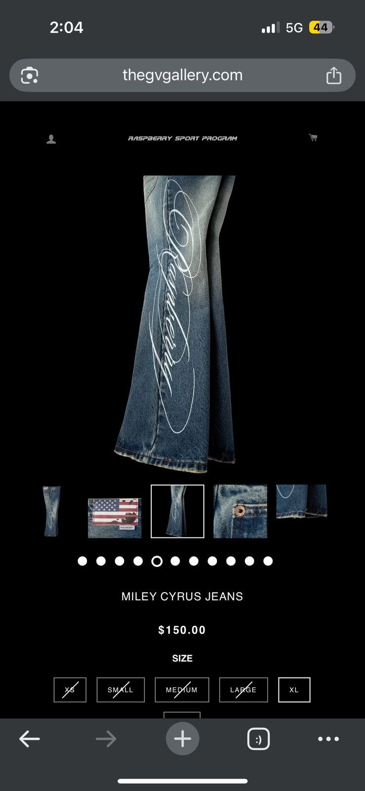 The GV Gallery GV Gallery Raspberry Hills Miley Cyrus Denim - XL Size US 36 / EU 52 - 13 Thumbnail