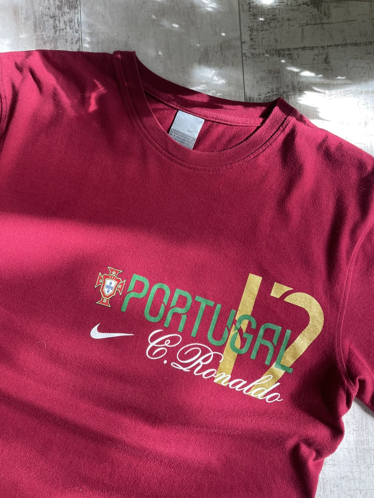 Nike × Vintage Nike Vintage Portugal Cristiano Ronaldo #17 Jersey Tee Size US XL / EU 56 / 4 - 3 Thumbnail