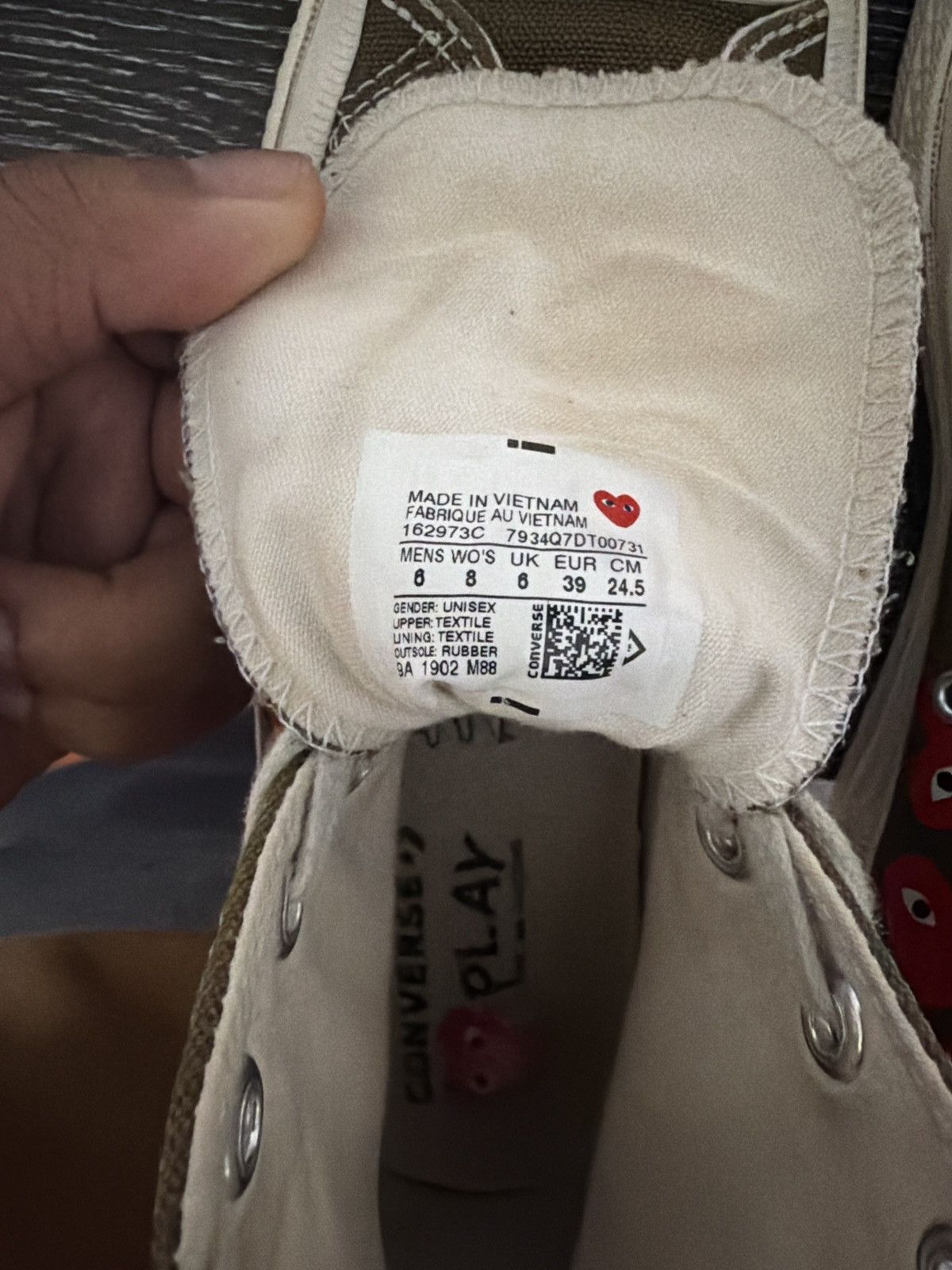 Comme des Garcons PLAY × Converse Comme des Garçons Size US 8 / IT 38 - 6 Thumbnail
