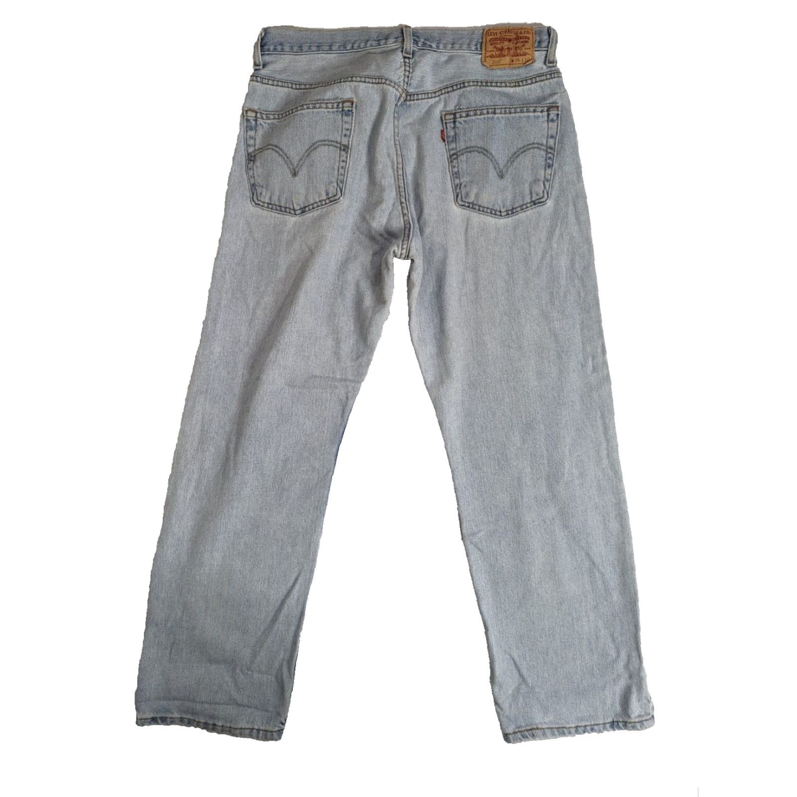 Levi's VINTAGE Levi's 505 Regular Fit Jeans Straight Denim Light Wash 36 x 30 Mens Jeans High Rise 12 Inseam 30 Inseam Blue M1J Size US 36 / EU 52 - 2 Thumbnail
