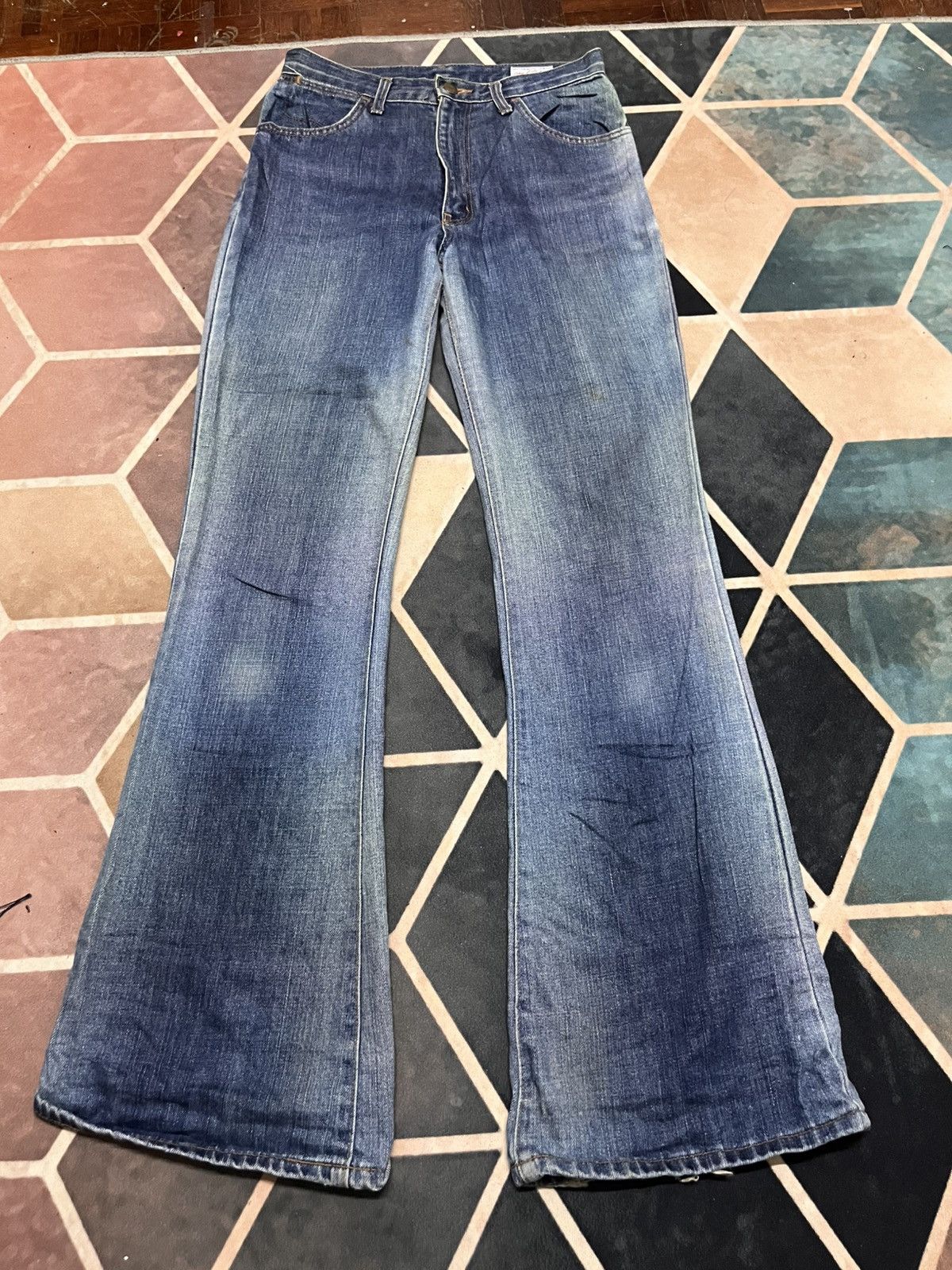 Wrangler 💥Vintage Lady Wrangler FLARE BOOTCUT Seasoned Jeans Size 30" / US 8 / IT 44 - 3 Thumbnail